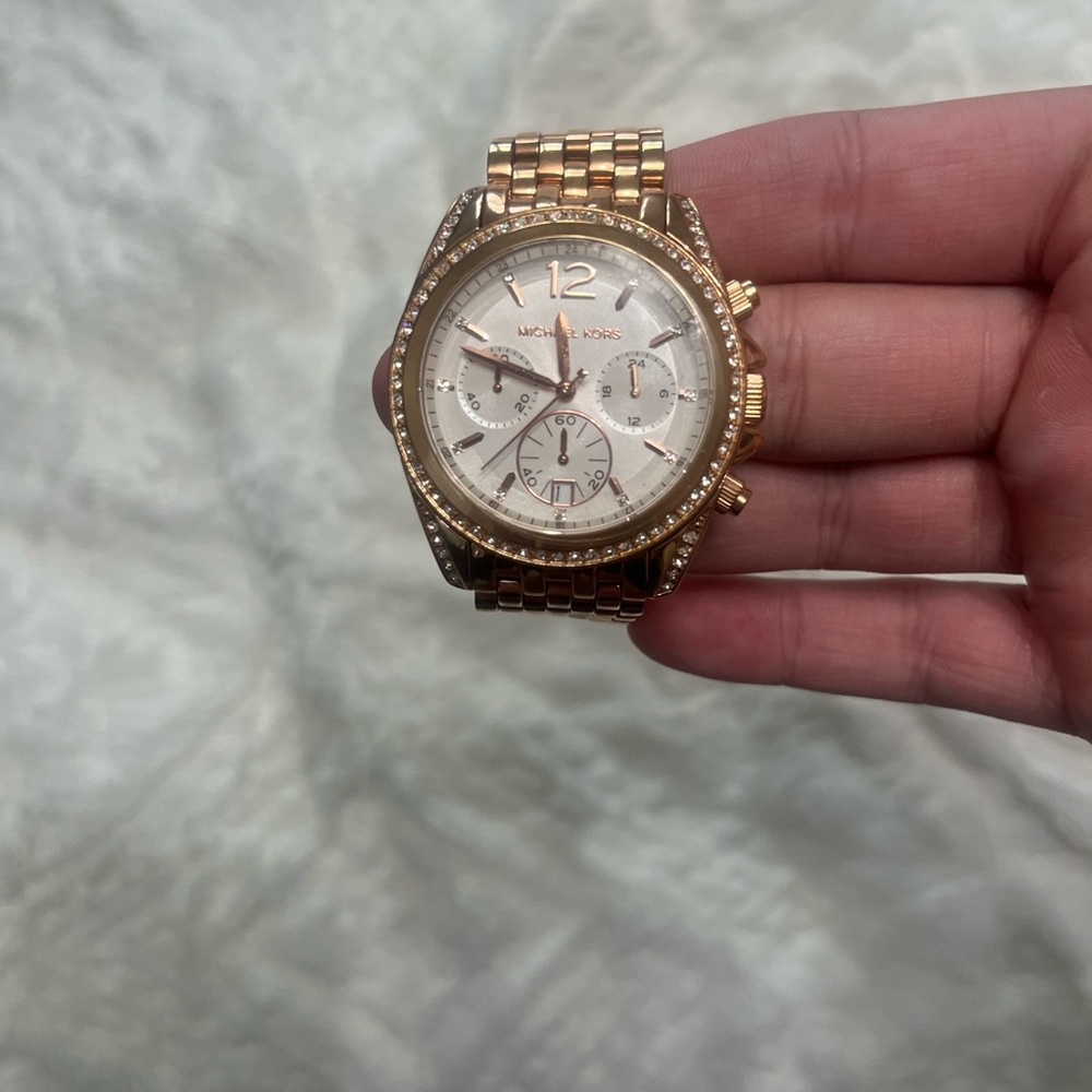 Michael Kors Rose Gold Chronograph Watch